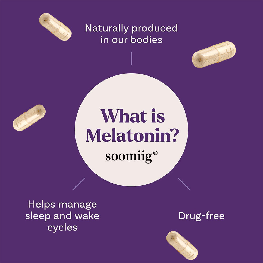 Soomiig® Melatonin Natural Sleep Support & Relaxation Supplement
