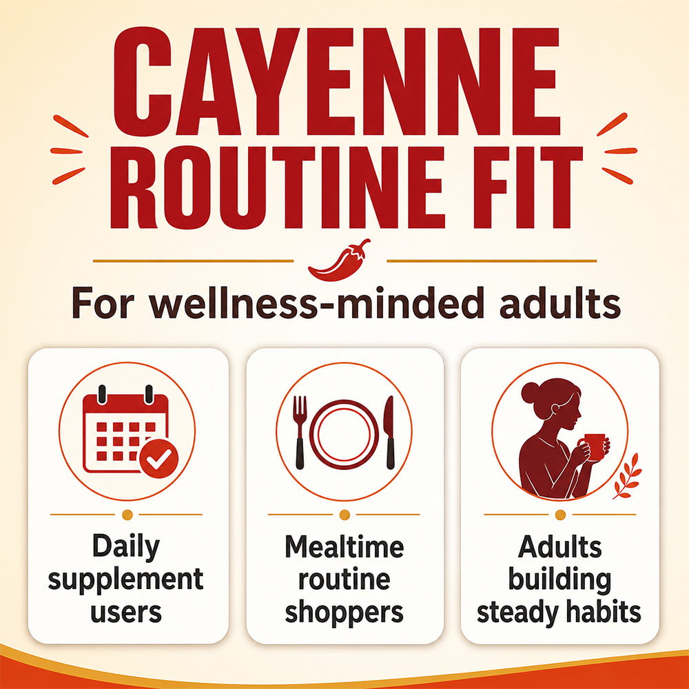 Bcuelov Cayenne Pepper Complex Supplement Capsules, with Grape Seed, Hawthorn, Beetroot, Turmeric & Vitamins D3‑K2‑E, 120 Capsules