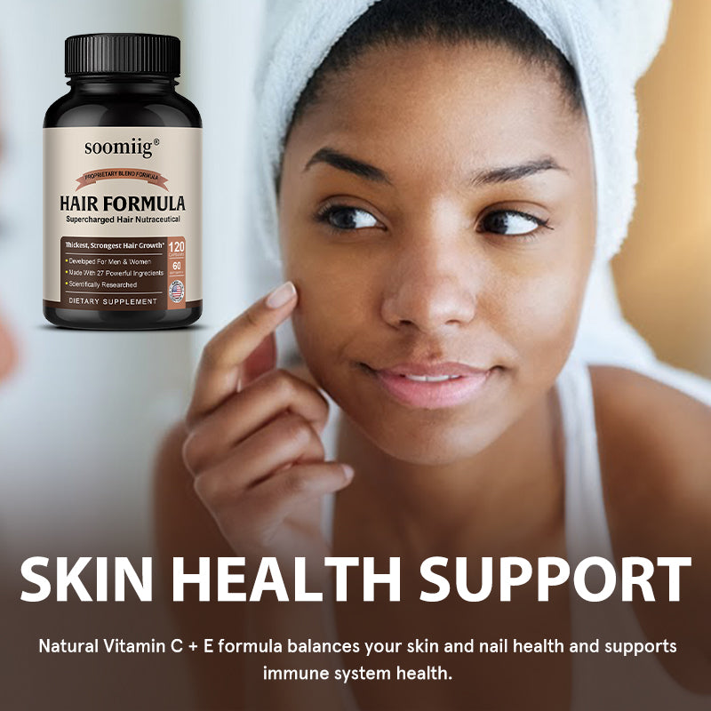 Soomiig® Supercharged Hair Growth Formula with 27 Powerful Ingredients & Natural Vitamins
