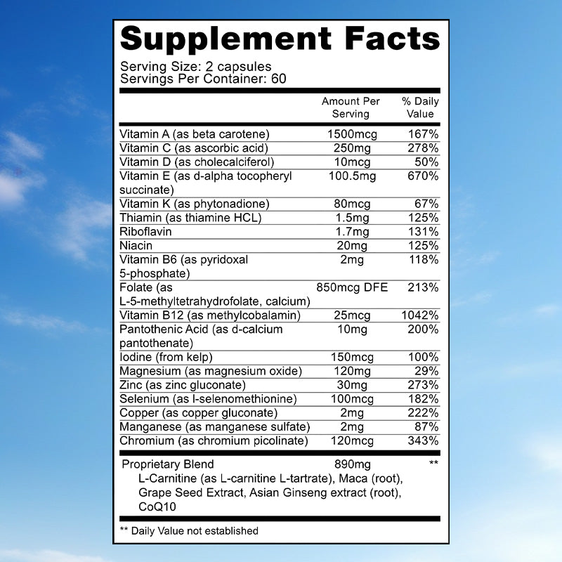 Soomiig® Male Fertility Support Supplement with Vitamins, Antioxidants & L-Carnitine