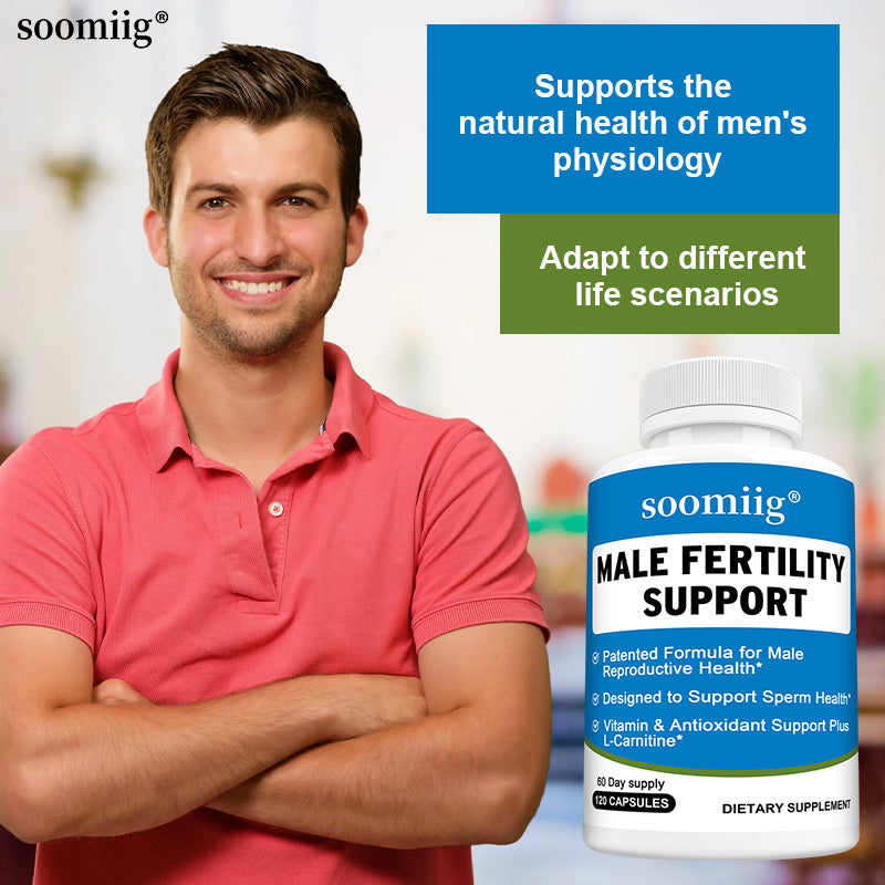 Soomiig® Male Fertility Support Supplement with Vitamins, Antioxidants & L-Carnitine