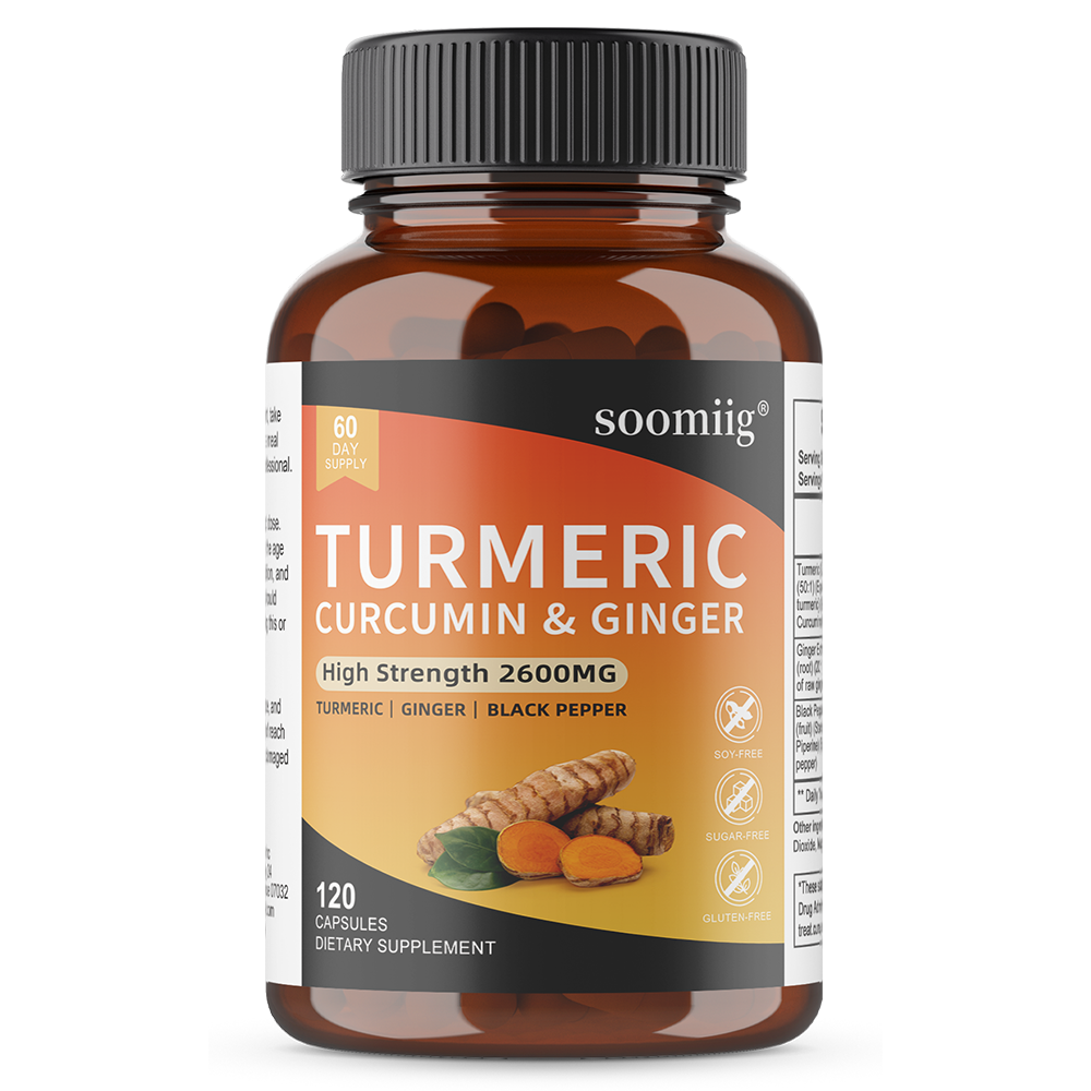 Soomiig® Turmeric Curcumin & Ginger Supplement | Joint Support & Antioxidant Formula