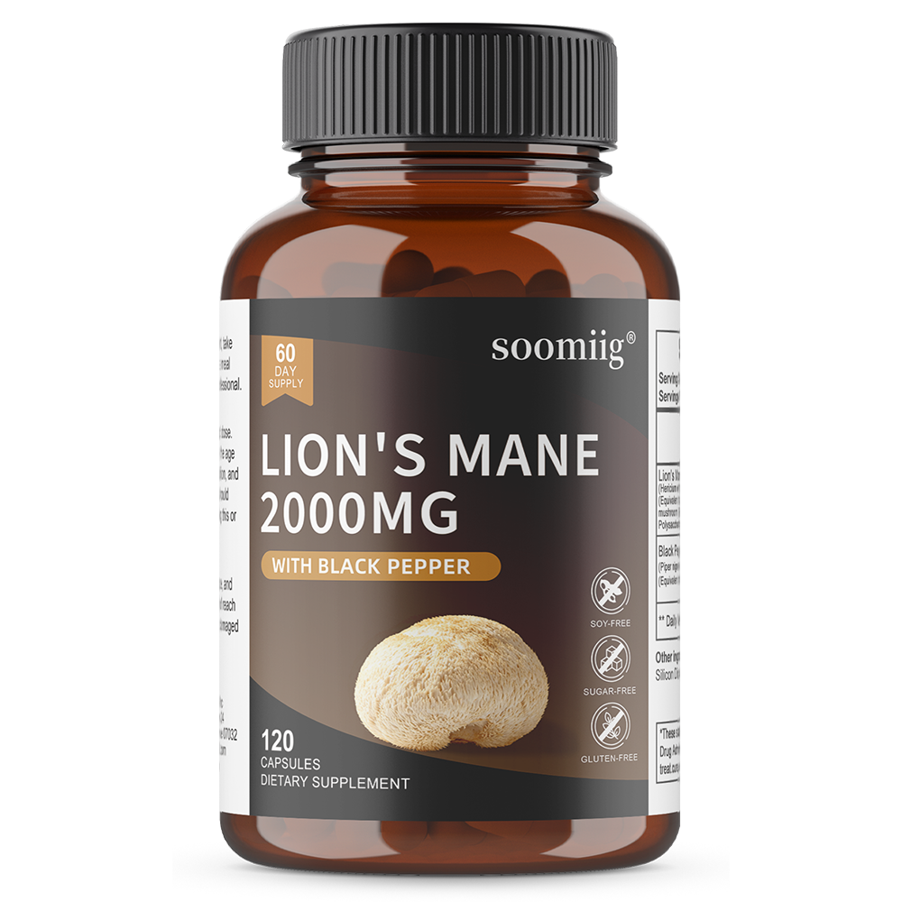 Soomiig® Lion's Mane Extract Capsules with Black Pepper