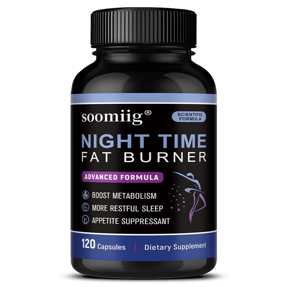 Soomiig® Night Time Fat Burner & Sleep Support Supplement with Melatonin & Natural Extracts