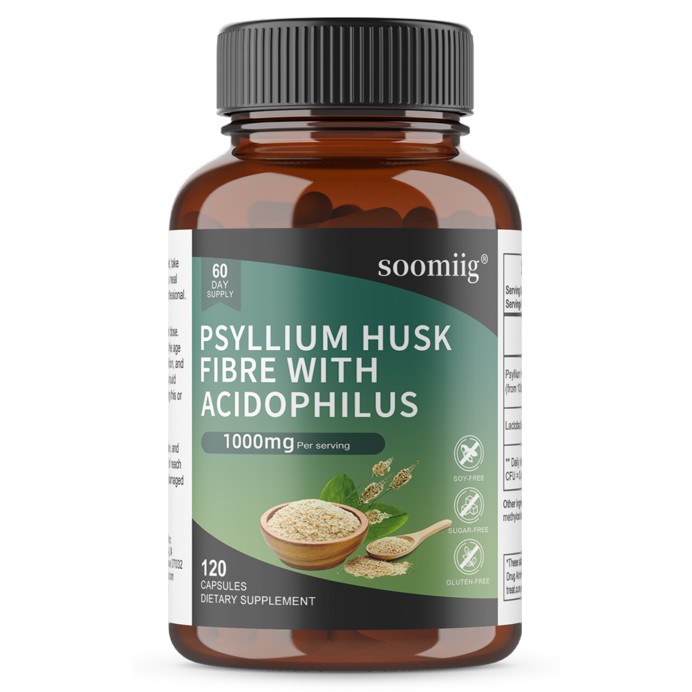 Soomiig® Psyllium Husk Fibre with Acidophilus Capsules