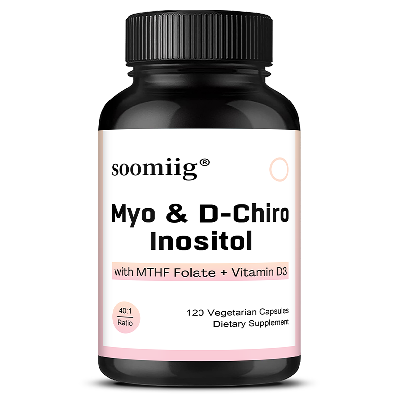 Soomiig® Myo & D-Chiro Inositol Supplement | 40:1 Ratio with MTHF Folate & Vitamin D3 for Women's Hormonal Balance